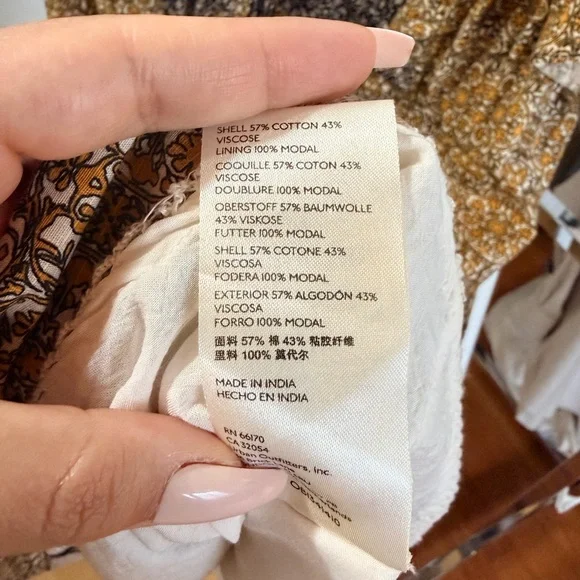 Anthropologie Astrid Floral Tunic Dress Size medium - Picture 8 of 9